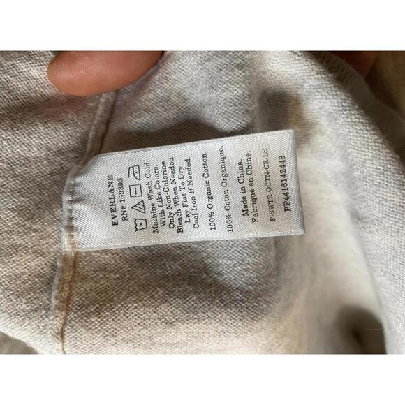 Everlane Organic Cotton Crew Neck Sweater - Size L - Picture 4 of 5